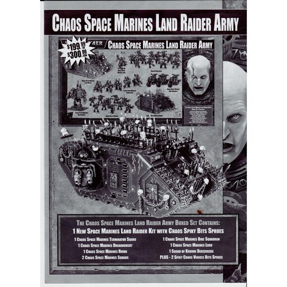 Games Workshop Land Raider MK III Promo Brochure 1998 | Space Marines Chaos 40K - Picture 3 of 5